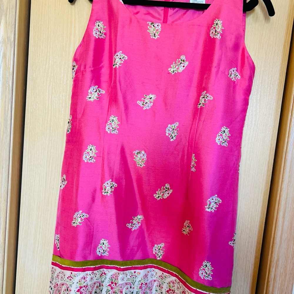 Vintage Pink Floral Women’s Mini  Dress